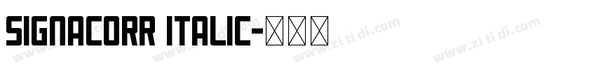 SignaCorr Italic字体转换